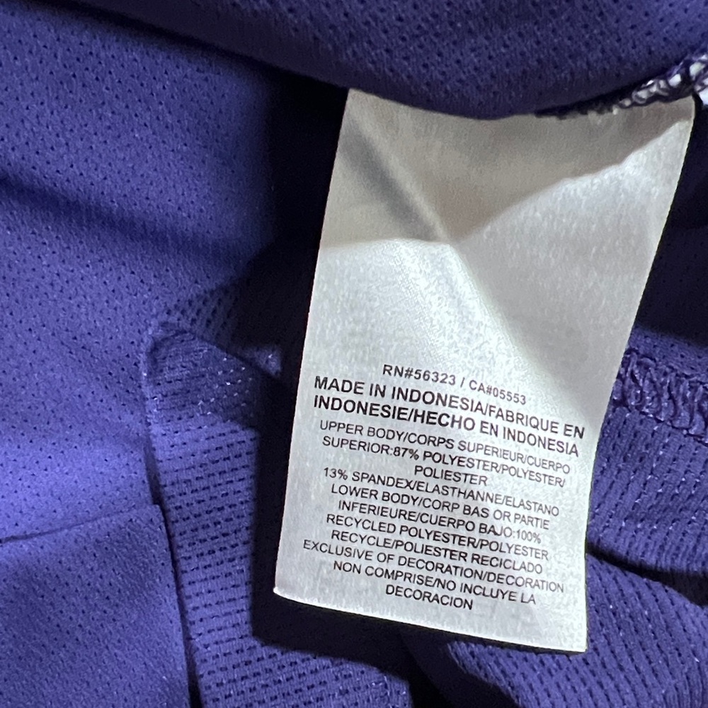 Nike Purple Kansas State Wildcats Polo with White & Silver Accents - Picture 5 of 5